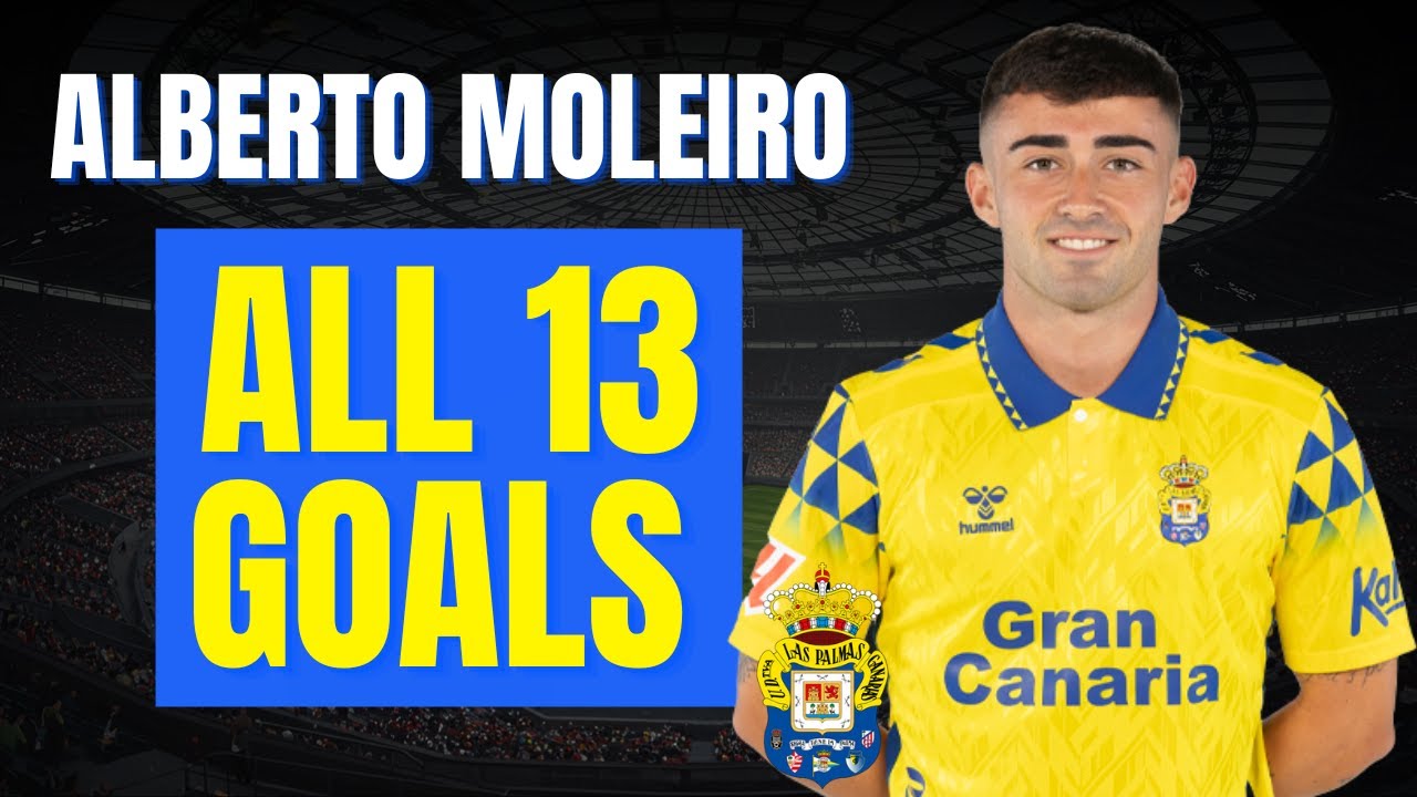Alberto Moleiro - ALL 13 GOALS FOR UD LAS PALMAS | Skills & Highlights