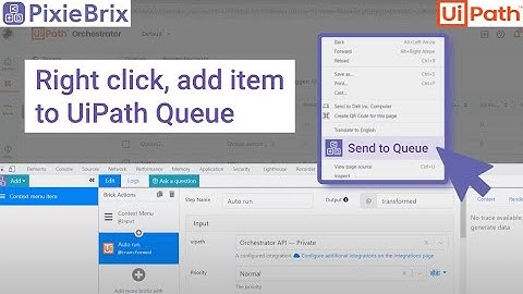 How to Add UiPath Queue Item using PixieBrix | UiPath with PixieBrix | RPA UiPath