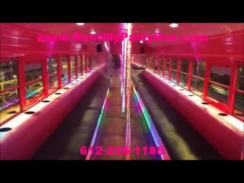 The Bubble Gum Party Bus | Party Buses Limos Minneapolis MN | RentMyPartyBus, Inc. | 612-226-1188