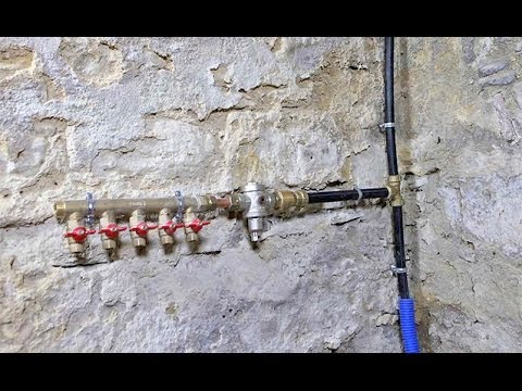 Installer le départ d'un réseau d'eau 