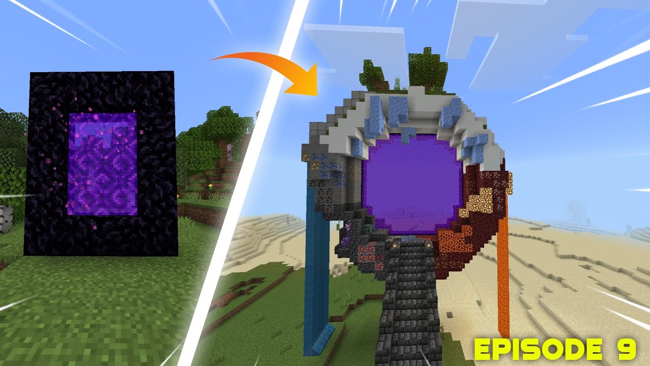 I Transformed a Nether Portal in Minecraft (Hindi) ep9 - YouTube