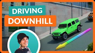 How to Drive Downhill Like a Pro - Driving Instructor Explains