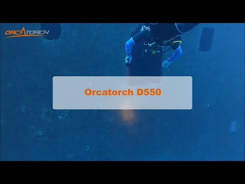 OrcaTorch D550 Scuba Diving Light 1000 Lumens with Tail Magnetic Switch