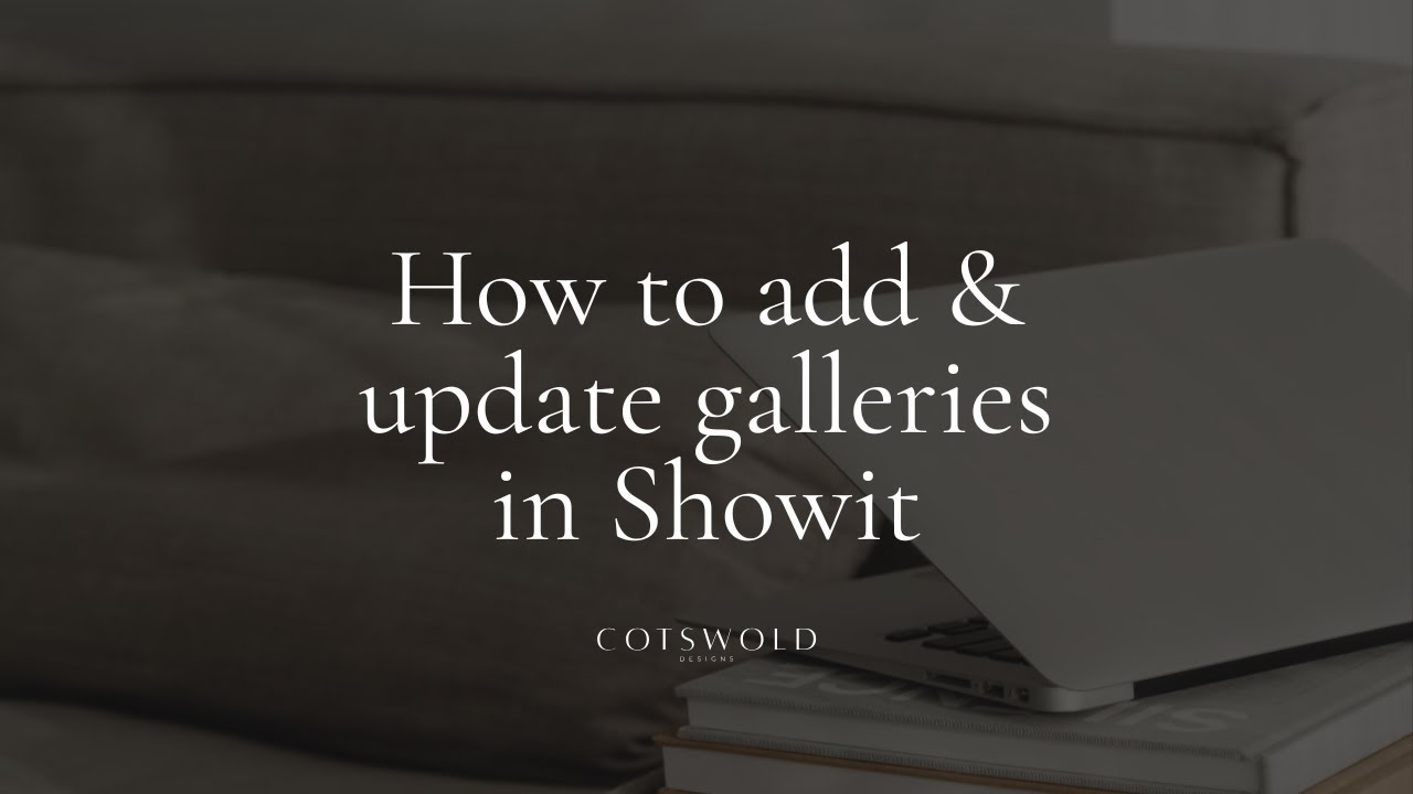 How to add and update galleries in showit - YouTube