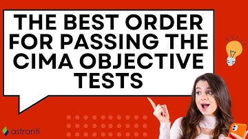 The Best Order For Passing The CIMA Objective Tests
