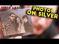 How to engrave photos on silver  fiber laser tutorials