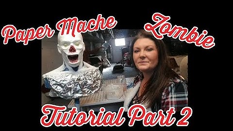 Paper Mache Zombie Tutorial Part 2