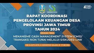 Rapat Koordinasi Pengelolaan Keuangan Desa Hari Ke2 (Mekanisme CMS Siskeudes Link) Tgl 17 Mei 2024