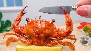 Такой вкусный миниатюрный хрустящий краб Рангун на мини-кухне 🦀 Учебное пособие по приготовлению