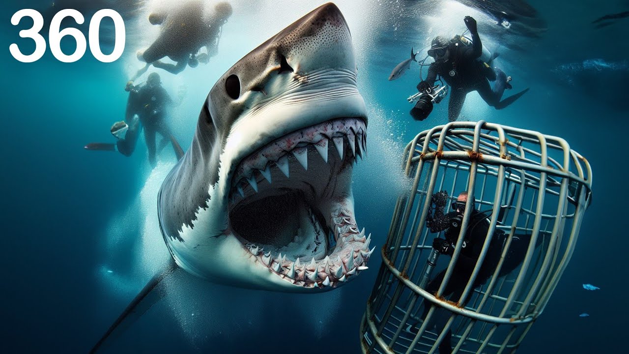 Shark Cage Attack but in 360 YouTube