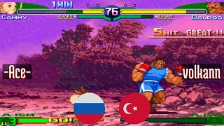Street Fighter Alpha 3 (FT10) - -Ace- (RU) vs volkann (TR) - 2021-09-29
