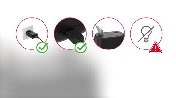 Charging troubleshooting with rechargeable Bernafon miniRITE hearing aids