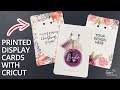 HOW TO PRINT THEN CUT WITH CRICUT | Design your own Print Then Cut Keychain Display Cards