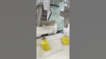 How to pack plug & cap on bottle??? Mechanical arm suck design