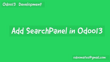 How To Add SearchPanel in Odoo13