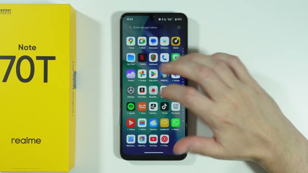Realme Note 70T: How to Turn ON/OFF Global Search in Home Screen (Swipe Down to Global Search)