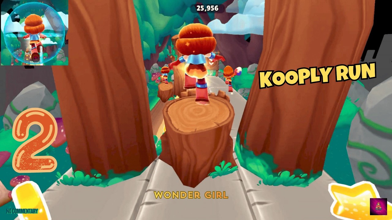 Wonder Girl in Imaginative float | Kooply Run: Adventure Dash Gameplay