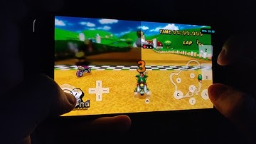 Mario Kart Wii running on the Xiaomi Mi 9 through Dolphin Emulator