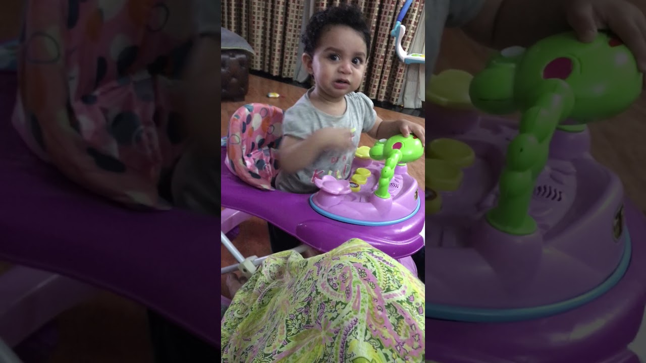 1 yr old Cute Zoya Baby never like baby walker