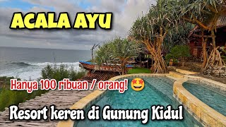 COOL CHEAP RESORT WITH COMPLETE FACILITIES IN GUNUNG KIDUL - DIRECT VIEW OF THE INDIAN OCEAN! 😍