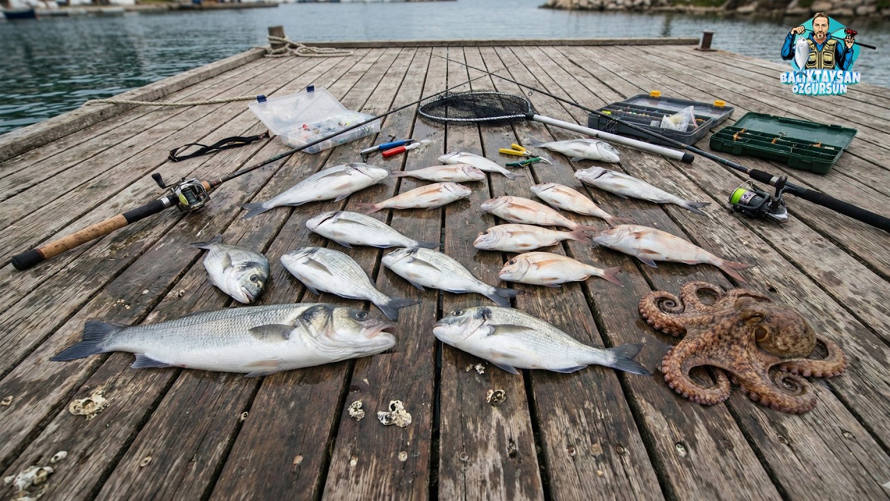 ÇEŞMEYİ BALIK BASTI!! LEVREK, MERCAN ve ADABEYİ ÇORBASI!!