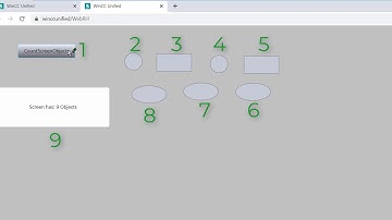WinCC Unified V16:  count with JavaScipt all screen objects and change the color