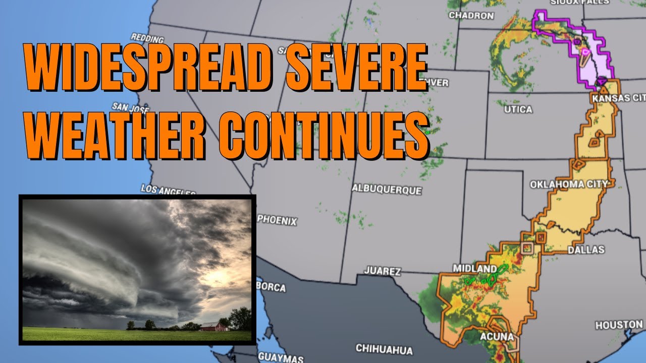 LIVE COVERAGE - Widespread severe weather continues - YouTube