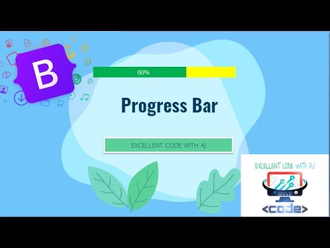 Progress-Bar In Bootstrap || EXCELLENT CODE WITH AJ