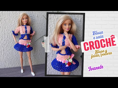 Feito a Mão por Juliana Melo: Passo a passo Vestido da Barbie em crochê