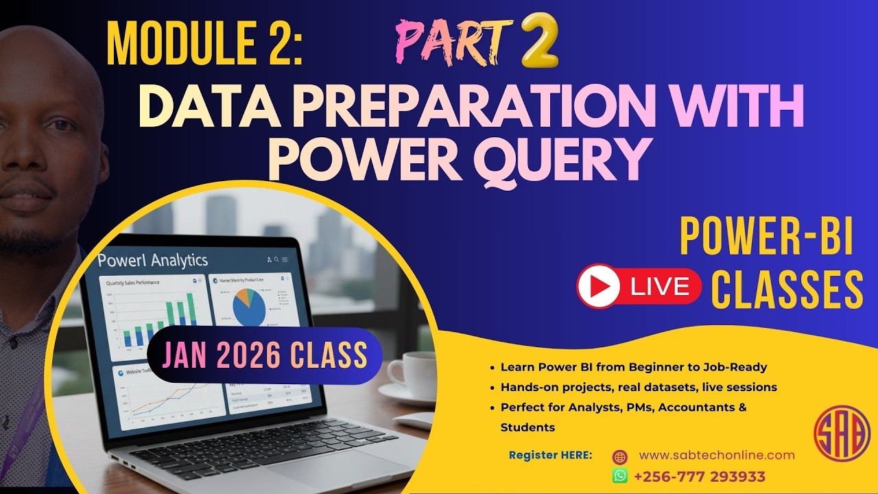 Part 2: Power Query for Beginners | Clean & Transform Data for Power BI ...