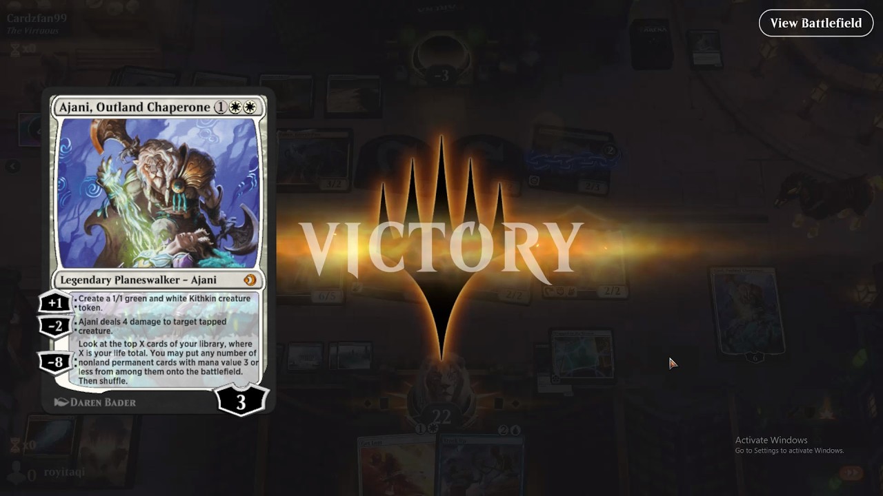 My First Win with Ajani - MTG Gameplay