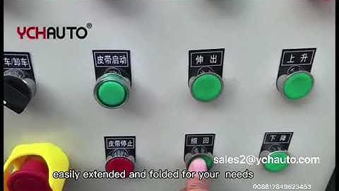 Telescopic belt conveyor with hydraulic lifting system for container loading unloading boxes