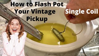 How to Wax Pot Your Strat Pickup - Minimal Potting (Flash)