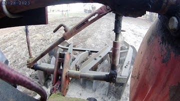 Disking garden with one point hitch disk