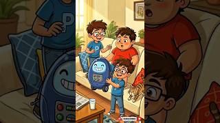 The Diet Bot! 😂🤖 | Boltu & Poltu Funny Cartoon Animation #shorts #shortvideo #shortsfeed #short