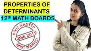 Properties of Determinants CBSE/ISC Class 12th Math/ Matrices and Determinants