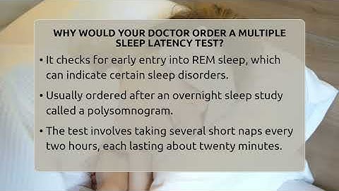 Why Would Your Doctor Order A Multiple Sleep Latency Test? - Sleep Apnea Support Network