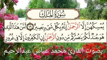تلاوة هادئة سورة الملك (تبارك) المنجية من عذاب القبر القارئ محمد عباس عبدالرحيم