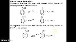 Organic Compounds Containing Nitrogen: Benzene diazonium chloride Lect7