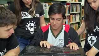 Estudantes criam teclado para Alfabetização de Deficientes visuais screenshot 4