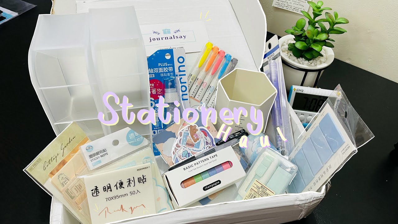 Huge Stationery haul 💌 ft.Journalsay YouTube
