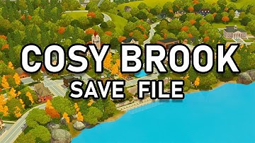 COZY FALL SAVE FILE! Cosy Brook The Sims 3 World Overview