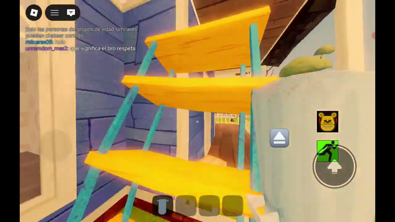Jugando hello neighbor pero con fredbear
