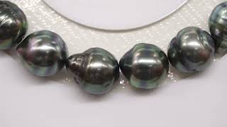 17pcs Green 9mm - Tahitian Pearl Bracelet BR1253
