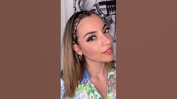 Side Dutch Braid For Work Or School 💕 #hairstyle #hairtutorial #peinadosfaciles