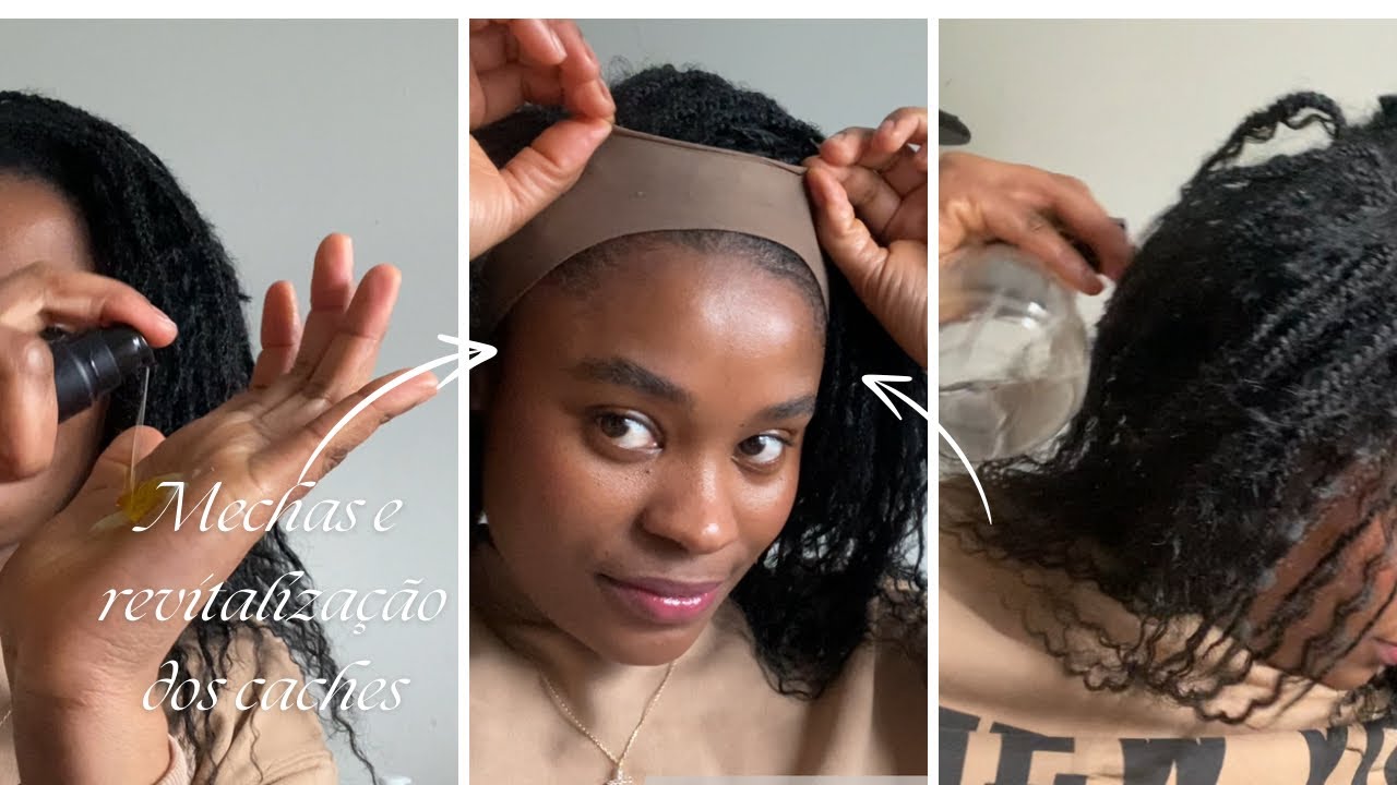 Mostrando Os Cuidados nas Tranças Com Cachos.