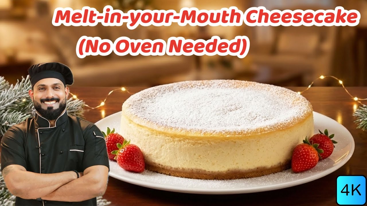 Creamy Cheesecake Recipe with Eggs | How to Make Cheesecake at Home | Easy Dessert Recipe