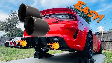 How to install Charger 5” exhaust tips “EASY”!