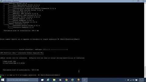 Weblogic installation and domain installation