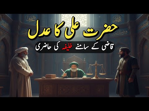 عدل کا سب سه برا منظر حضرت علی کا قاضی که سامنه وقا